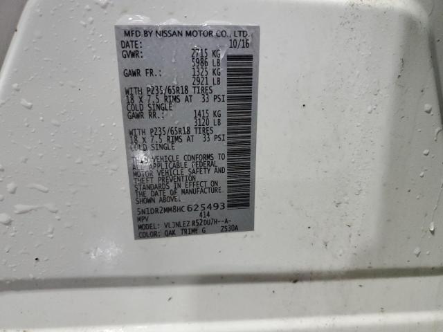 5N1DR2MM8HC625493 - 2017 NISSAN PATHFINDER S Ağ foto 13