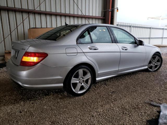 WDDGF8BBXBR135906 - 2011 MERCEDES-BENZ C 300 4MATIC SILVER photo 3