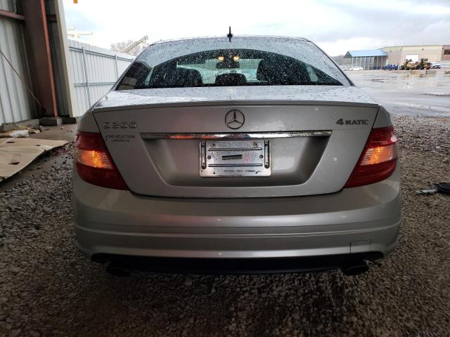 WDDGF8BBXBR135906 - 2011 MERCEDES-BENZ C 300 4MATIC SILVER photo 6