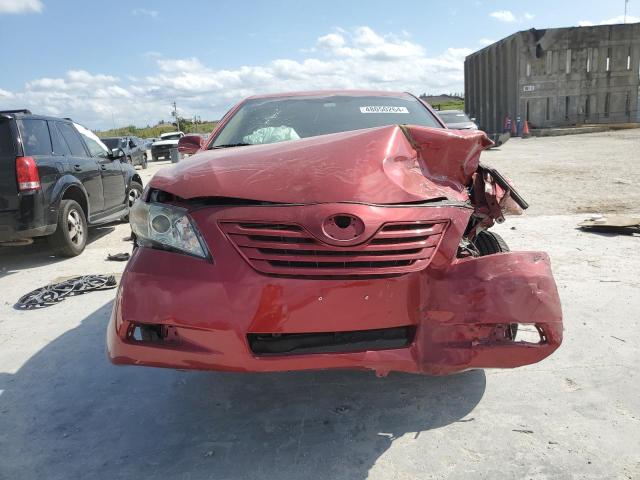 4T1BE46K99U280450 - 2009 TOYOTA CAMRY BASE RED photo 5