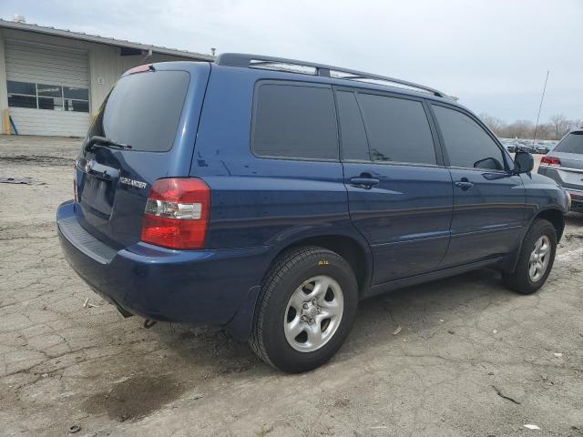 JTEHD21A060045583 - 2006 TOYOTA HIGHLANDER BLUE photo 3