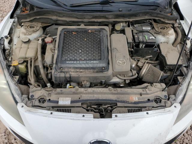 JM1BL1L41D1752665 - 2013 MAZDA SPEED 3 WHITE photo 11