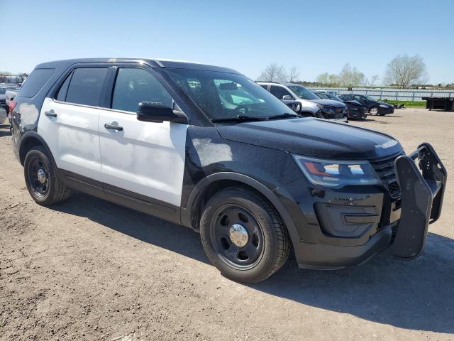 1FM5K8AR5HGB22878 - 2017 FORD EXPLORER POLICE INTERCEPTOR 双色 照片 4