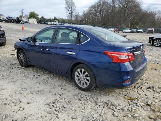 3N1AB7AP9HY244091 - 2017 NISSAN SENTRA S BLUE photo 2