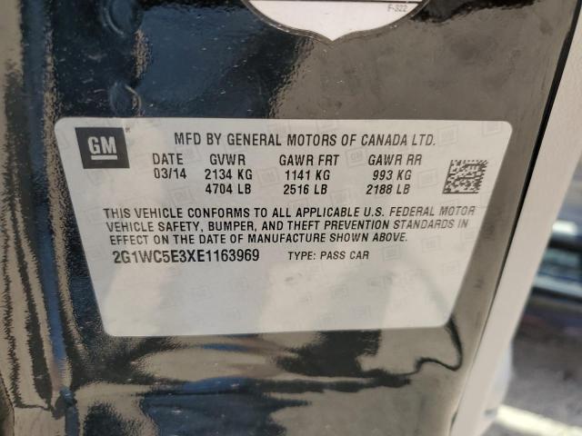 2G1WC5E3XE1163969 - 2014 CHEVROLET IMPALA LIM LTZ BLACK photo 12