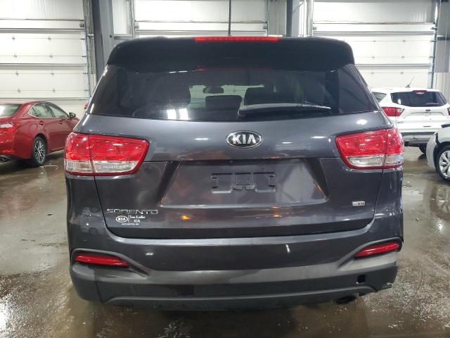 5XYPGDA34GG105610 - 2016 KIA SORENTO LX GRAY photo 6