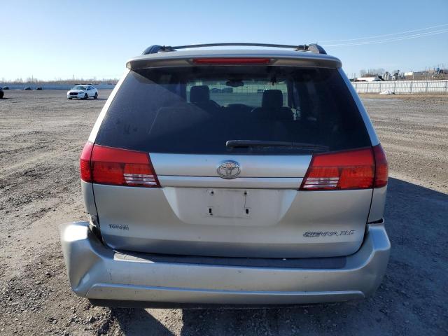 5TDZA22C64S193071 - 2004 TOYOTA SIENNA XLE SILVER photo 6