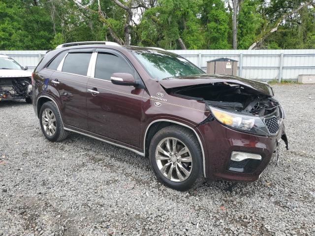 5XYKW4A28DG393700 - 2013 KIA SORENTO SX BURGUNDY photo 4