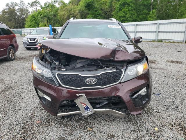 5XYKW4A28DG393700 - 2013 KIA SORENTO SX BURGUNDY photo 5