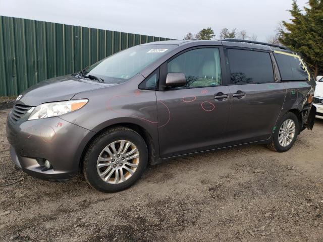 5TDYK3DC6ES423026 - 2014 TOYOTA SIENNA XLE GRAY photo 1