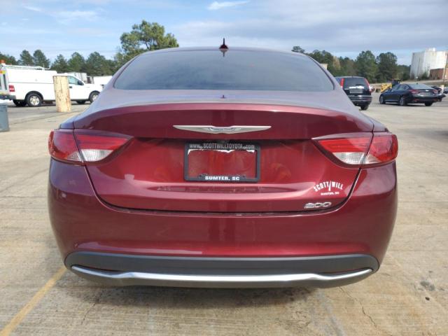 1C3CCCAB0FN647360 - 2015 CHRYSLER 200 LIMITED BURGUNDY photo 6