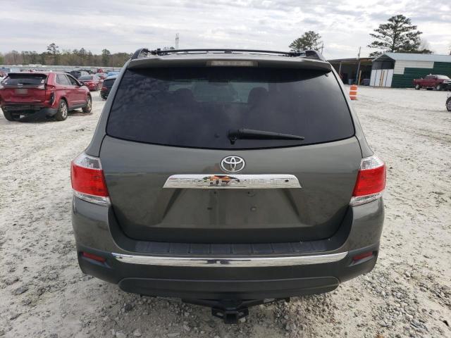 5TDYK3EH5CS053162 - 2012 TOYOTA HIGHLANDER LIMITED GRAY photo 6