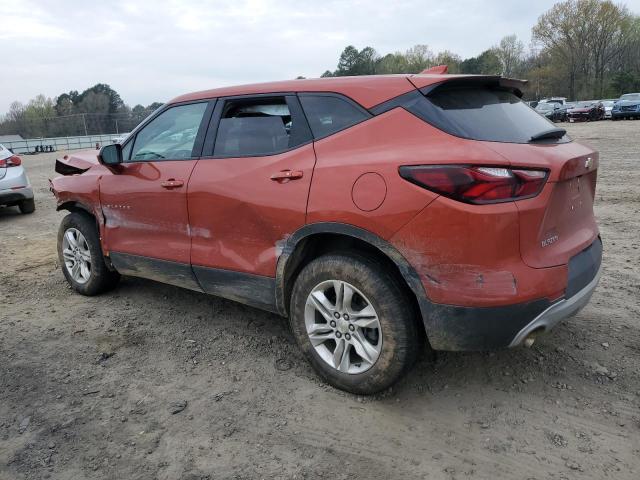 3GNKBBRA0MS584576 - 2021 CHEVROLET BLAZER 1LT ORANGE photo 2