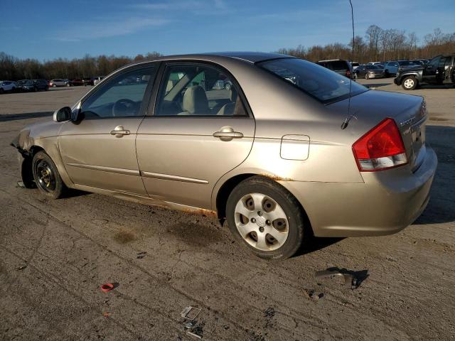 KNAFE222495618618 - 2009 KIA SPECTRA EX BEIGE photo 2