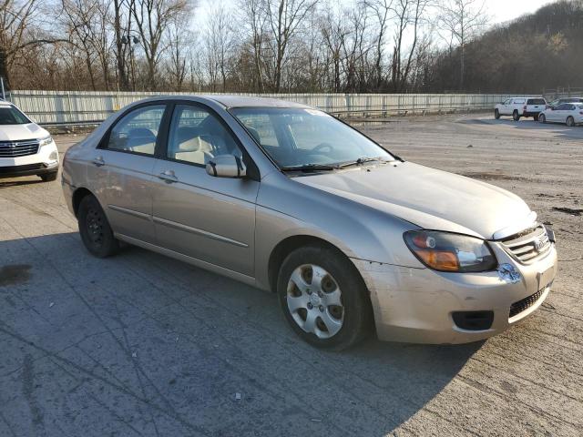 KNAFE222495618618 - 2009 KIA SPECTRA EX BEIGE photo 4