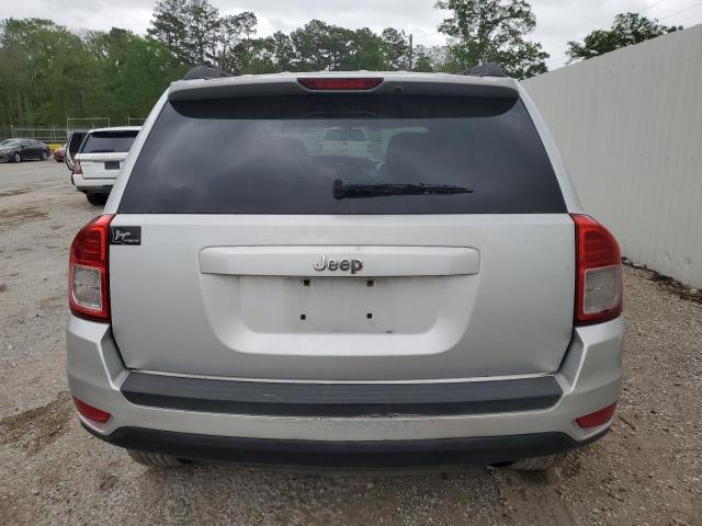 1C4NJCBA7CD520784 - 2012 JEEP COMPASS SPORT SILVER photo 6