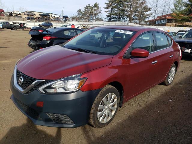 3N1AB7AP0GY267841 - 2016 NISSAN SENTRA S RED photo 1