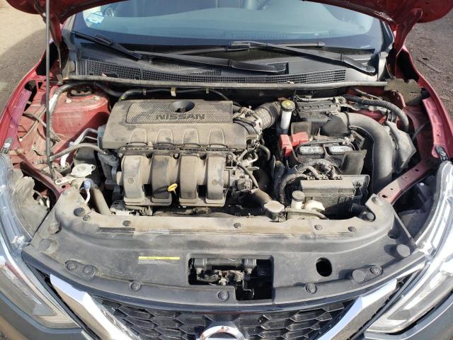 3N1AB7AP0GY267841 - 2016 NISSAN SENTRA S RED photo 11