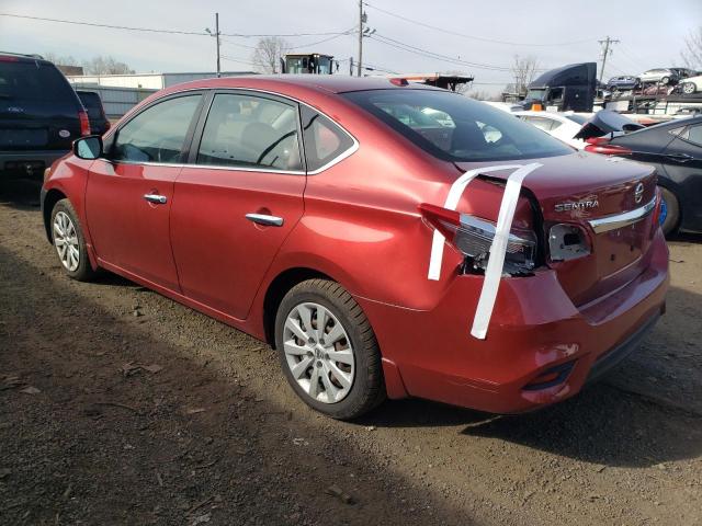 3N1AB7AP0GY267841 - 2016 NISSAN SENTRA S RED photo 2