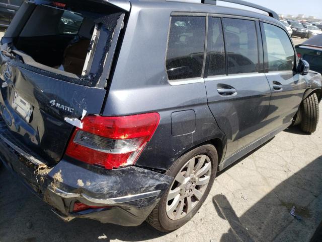 WDCGG8HB9BF558227 - 2011 MERCEDES-BENZ GLK 350 4MATIC GRAY photo 3