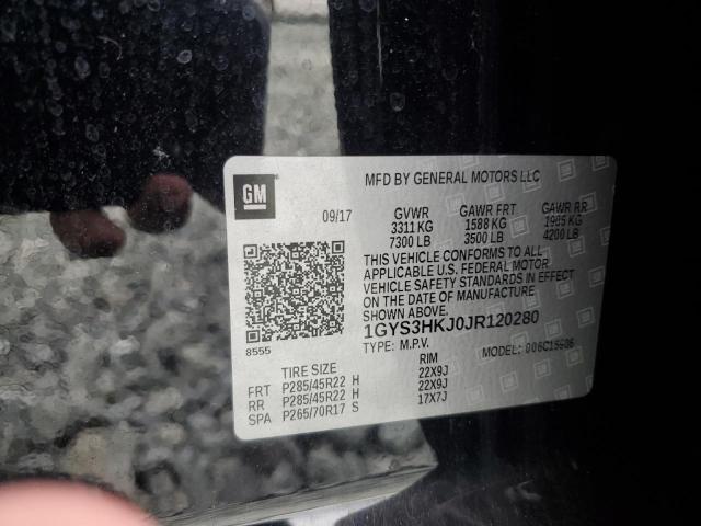 1GYS3HKJ0JR120280 - 2018 CADILLAC ESCALADE ESV LUXURY 黑色 照片 14