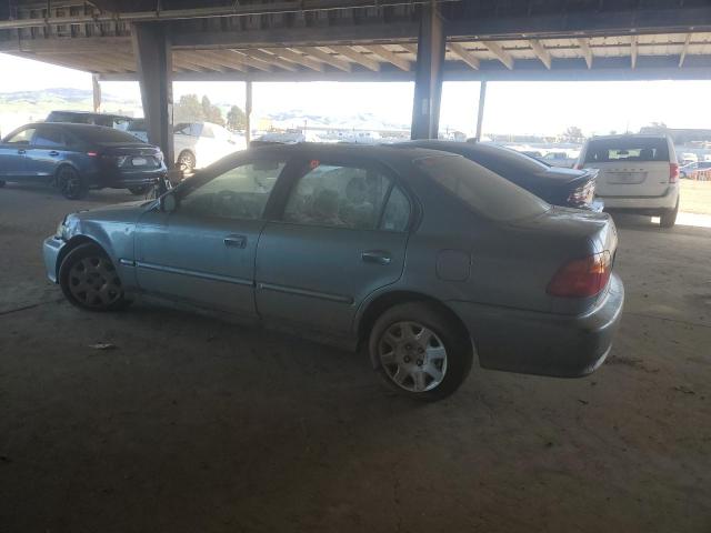 2HGEJ6611YH517547 - 2000 HONDA CIVIC BASE TURQUOISE photo 2