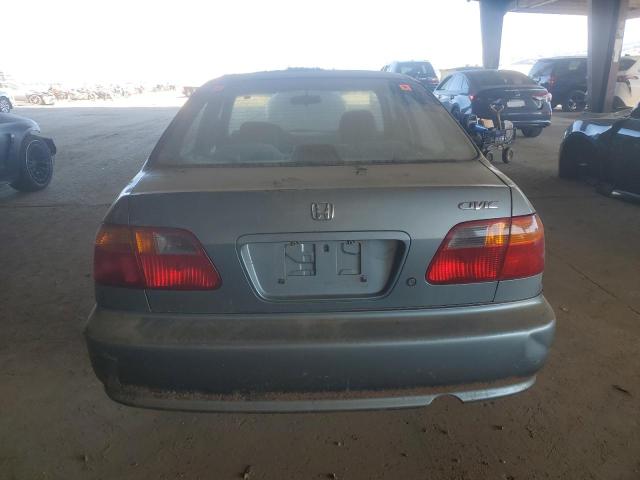 2HGEJ6611YH517547 - 2000 HONDA CIVIC BASE TURQUOISE photo 6