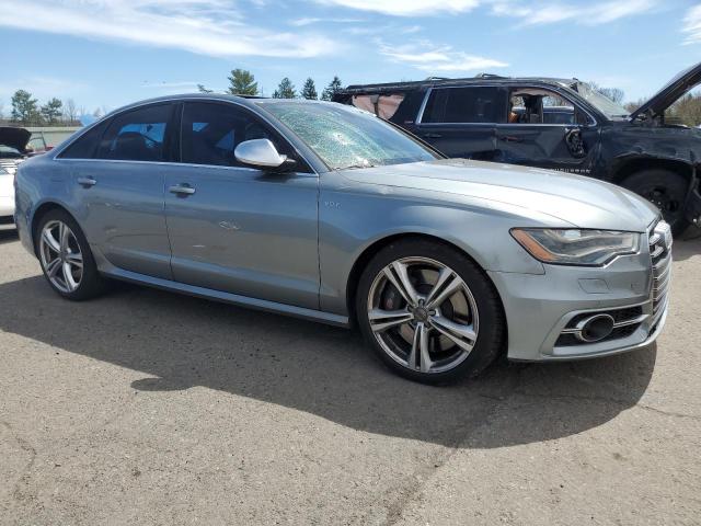 WAUJ2AFC9DN080605 - 2013 AUDI S6 GRAY photo 4