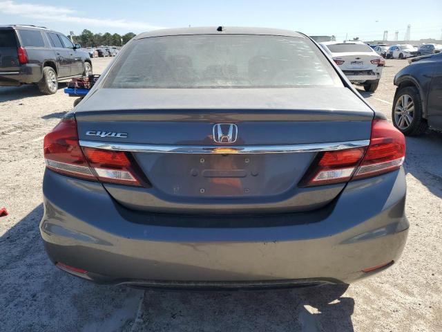19XFB2F93DE028314 - 2013 HONDA CIVIC EXL ნაცრისფერი ფოტო 6