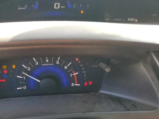 19XFB2F93DE028314 - 2013 HONDA CIVIC EXL ნაცრისფერი ფოტო 9