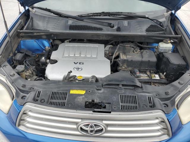 JTEES41A082027063 - 2008 TOYOTA HIGHLANDER BLUE photo 12