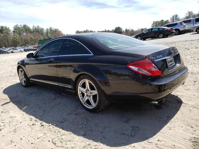 WDDEJ71X77A001731 - 2007 MERCEDES-BENZ CL 550 BLACK photo 2