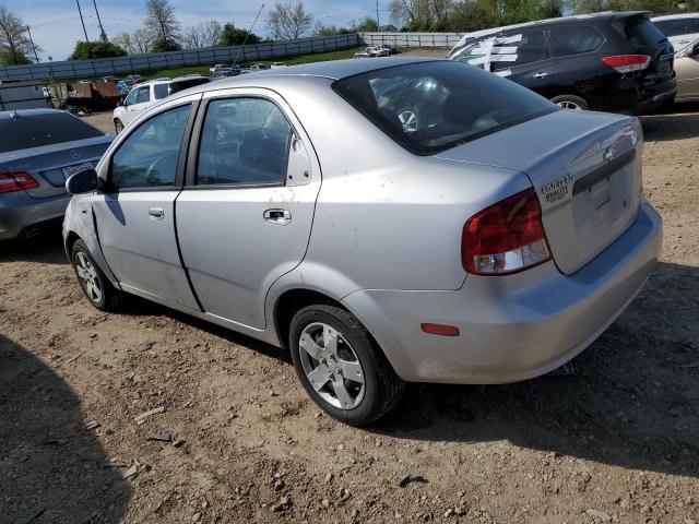 KL1TD56616B648784 - 2006 CHEVROLET AVEO BASE Gümüş foto 2