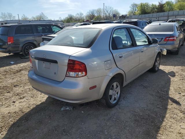 KL1TD56616B648784 - 2006 CHEVROLET AVEO BASE Gümüş foto 3