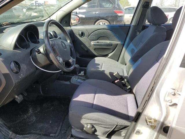 KL1TD56616B648784 - 2006 CHEVROLET AVEO BASE Gümüş foto 7