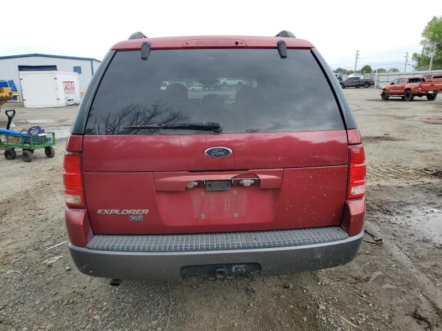 1FMZU63K04UC27291 - 2004 FORD EXPLORER XLT RED photo 6