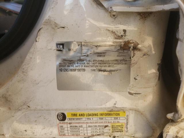 1G1ZK57B09F190729 - 2009 CHEVROLET MALIBU LTZ თეთრი ფოტო 13