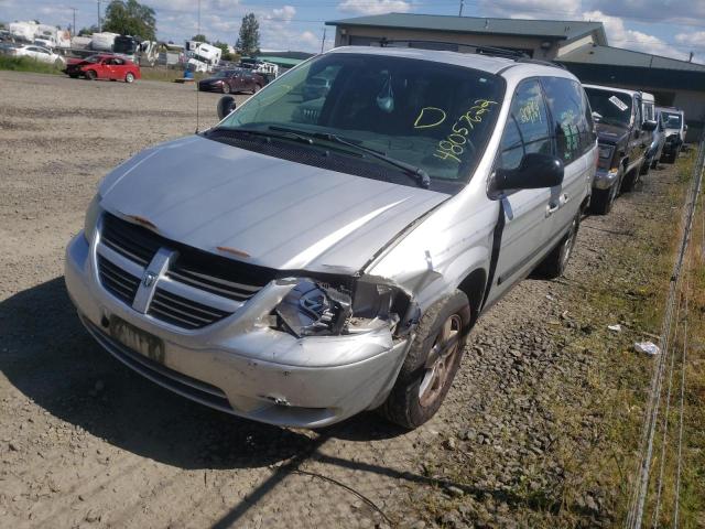 1D4GP45R85B182148 - 2005 DODGE CARAVAN SXT SILVER photo 2