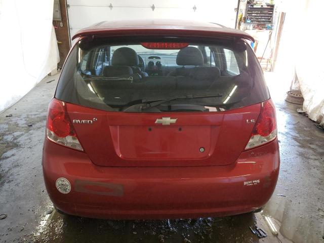 KL1TD66668B257588 - 2008 CHEVROLET AVEO BASE MAROON photo 6