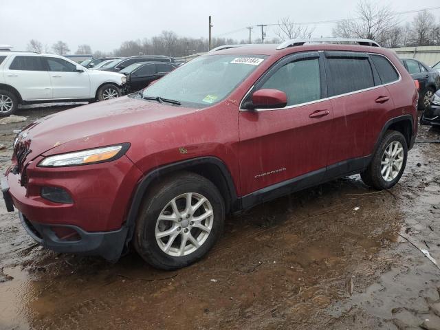 1C4PJMCB3EW156019 - 2014 JEEP CHEROKEE LATITUDE RED photo 1