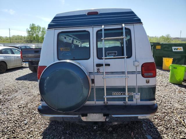 2B6HB21Z9VK524375 - 1997 DODGE RAM VAN B2500 WHITE photo 6