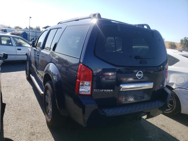 5N1AR18U37C640487 - 2007 NISSAN PATHFINDER LE 蓝色 照片 3