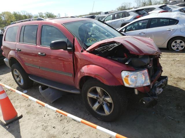 1D8HB68N48F116327 - 2008 DODGE DURANGO ADVENTURER RED photo 4