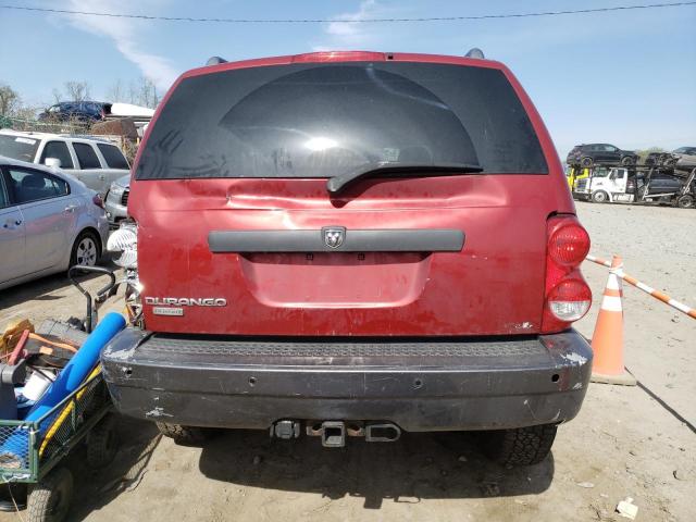 1D8HB68N48F116327 - 2008 DODGE DURANGO ADVENTURER RED photo 6