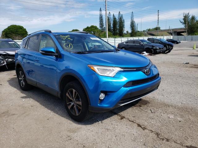 JTMWFREV1JJ204383 - 2018 TOYOTA RAV4 ADVENTURE BLUE photo 1