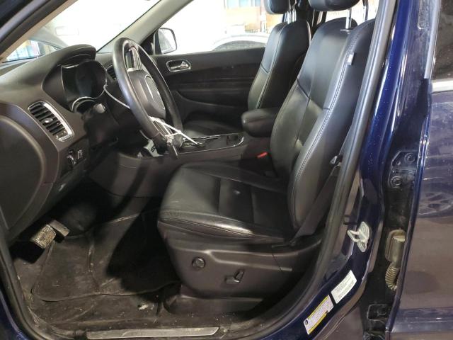 1C4RDJDGXEC365302 - 2014 DODGE DURANGO LIMITED BLUE photo 7