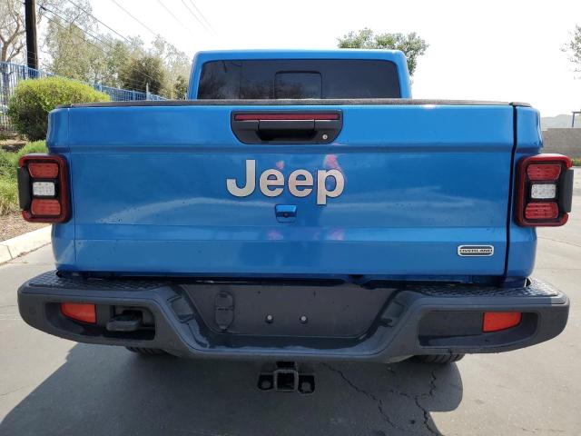 1C6HJTFG0ML554589 - 2021 JEEP GLADIATOR OVERLAND BLUE photo 6