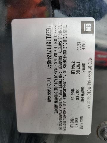 1G2AL15F177244941 - 2007 PONTIAC G5 Noir photo 13