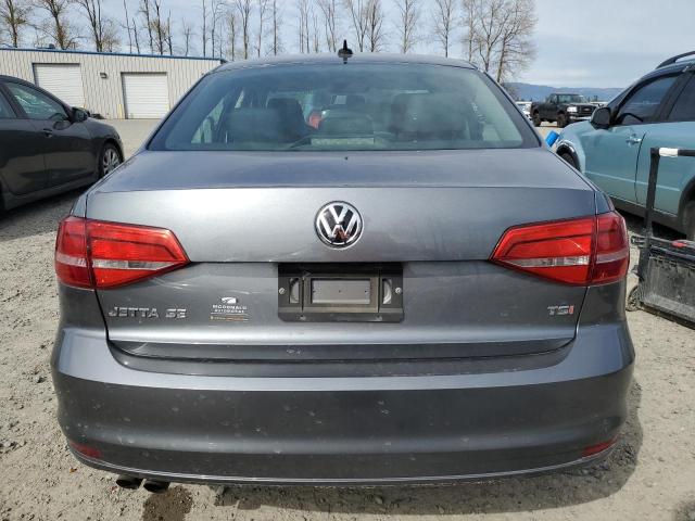 3VWD07AJ0FM303185 - 2015 VOLKSWAGEN JETTA SE CHARCOAL photo 6