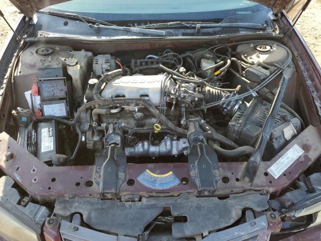 2G1WF52E649113602 - 2004 CHEVROLET IMPALA BURGUNDY photo 11